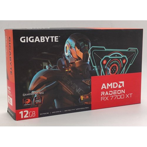 Відеокарта Gigabyte Radeon RX 7700 XT Gaming OC 12288MB (GV-R77XTGAMING OC-12GD) (Відновлено продавцем, 846897) купити в Україні: Київ, Львів, Хмельницький, Тернопіль, Івано-Франківськ | Перевірка сумісності, низька ціна, відгуки, характеристики від TELEMART фото