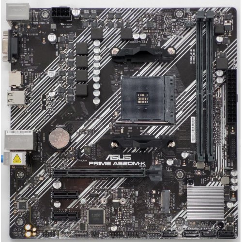 Материнська плата Asus PRIME A520M-K (sAM4, AMD A520) (Відновлено продавцем, 846905) купити в Україні: Київ, Львів, Хмельницький, Тернопіль, Івано-Франківськ | Перевірка сумісності, низька ціна, відгуки, характеристики від TELEMART фото