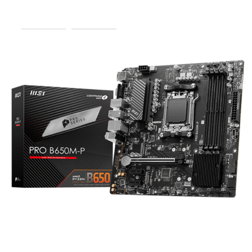 Материнская плата MSI PRO B650M-P (sAM5, AMD B650) (Восстановлено продавцом, 846907) купить в Украине: Киев, Днепр, Харьков, Одесса  | Проверка совместимости, низкая цена, отзывы, характеристики от TELEMART фото