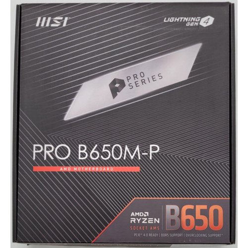 Материнская плата MSI PRO B650M-P (sAM5, AMD B650) (Восстановлено продавцом, 846907) купить в Украине: Киев, Днепр, Харьков, Одесса  | Проверка совместимости, низкая цена, отзывы, характеристики от TELEMART фото