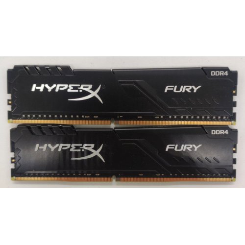 Озу HyperX DDR4 64GB (2x32GB) 3200Mhz Fury Black (HX432C16FB3K2/64) (Восстановлено продавцом, 846911) купить в Украине: Киев, Днепр, Харьков, Одесса  | Проверка совместимости, низкая цена, отзывы, характеристики от TELEMART фото