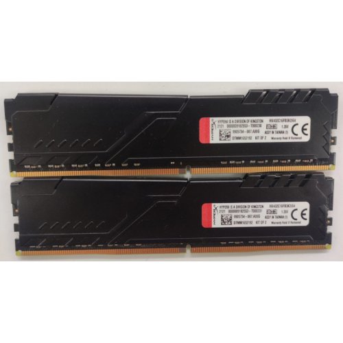 Озу HyperX DDR4 64GB (2x32GB) 3200Mhz Fury Black (HX432C16FB3K2/64) (Восстановлено продавцом, 846911) купить в Украине: Киев, Днепр, Харьков, Одесса  | Проверка совместимости, низкая цена, отзывы, характеристики от TELEMART фото