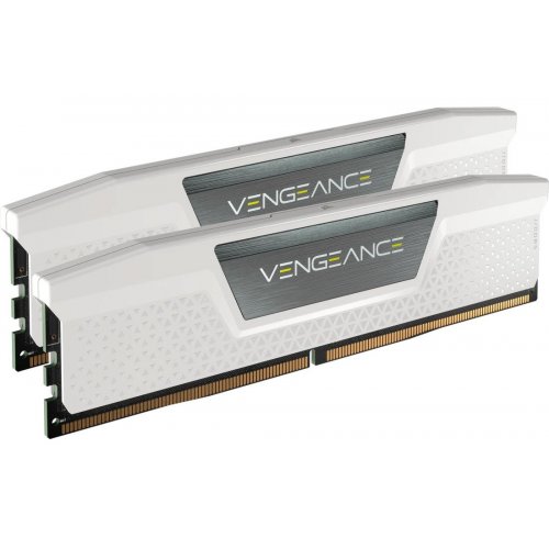 ОЗУ Corsair DDR5 32GB (2x16GB) 6400Mhz Vengeance White (CMK32GX5M2B6400Z32W) купить в Украине: Киев, Днепр, Харьков, Одесса  | Проверка совместимости, низкая цена, отзывы, характеристики от TELEMART фото