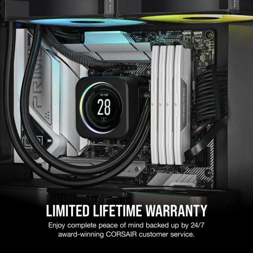 ОЗУ Corsair DDR5 32GB (2x16GB) 6400Mhz Vengeance White (CMK32GX5M2B6400Z32W) купить в Украине: Киев, Днепр, Харьков, Одесса  | Проверка совместимости, низкая цена, отзывы, характеристики от TELEMART фото