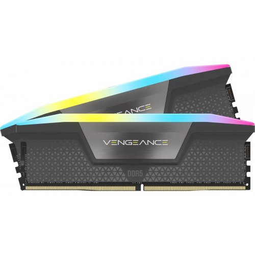 ОЗУ Corsair DDR5 32GB (2x16GB) 6400Mhz Vengeance RGB Grey (CMH32GX5M2B6400Z32) купить в Украине: Киев, Днепр, Харьков, Одесса  | Проверка совместимости, низкая цена, отзывы, характеристики от TELEMART фото