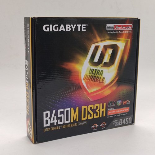 Материнская плата Gigabyte B450M DS3H (sAM4, AMD B450) (Восстановлено продавцом, 846984) купить в Украине: Киев, Днепр, Харьков, Одесса  | Проверка совместимости, низкая цена, отзывы, характеристики от TELEMART фото