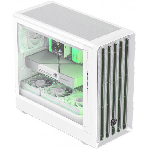 Корпус GAMEMAX Claw 460 Tempered Glass без БП White купить в Украине: Киев, Днепр, Харьков, Одесса  | Проверка совместимости, низкая цена, отзывы, характеристики от TELEMART фото