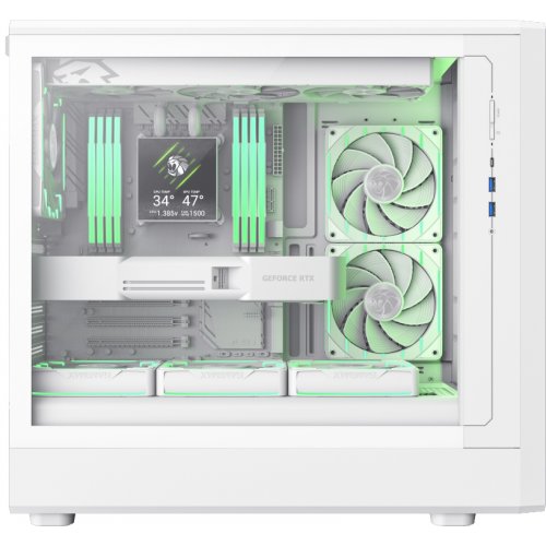 Корпус GAMEMAX Claw 460 Tempered Glass без БП White купить в Украине: Киев, Днепр, Харьков, Одесса  | Проверка совместимости, низкая цена, отзывы, характеристики от TELEMART фото