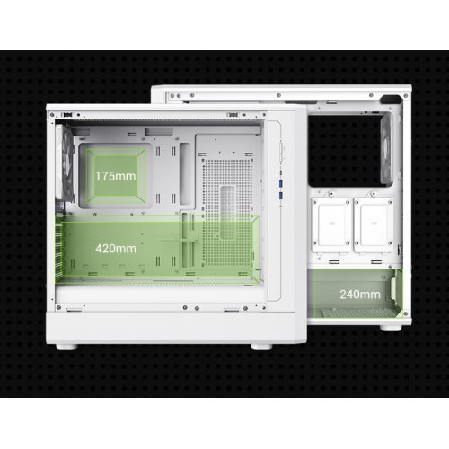 Корпус GAMEMAX Claw 460 Tempered Glass без БП White купить в Украине: Киев, Днепр, Харьков, Одесса  | Проверка совместимости, низкая цена, отзывы, характеристики от TELEMART фото