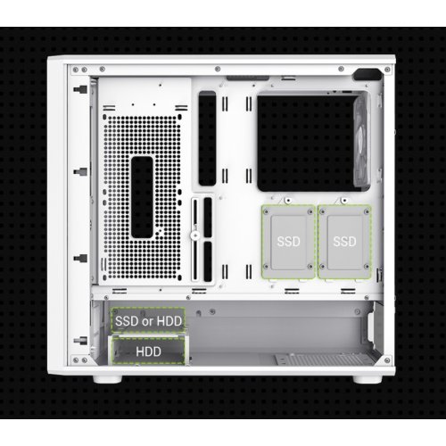 Корпус GAMEMAX Claw 460 Tempered Glass без БП White купить в Украине: Киев, Днепр, Харьков, Одесса  | Проверка совместимости, низкая цена, отзывы, характеристики от TELEMART фото