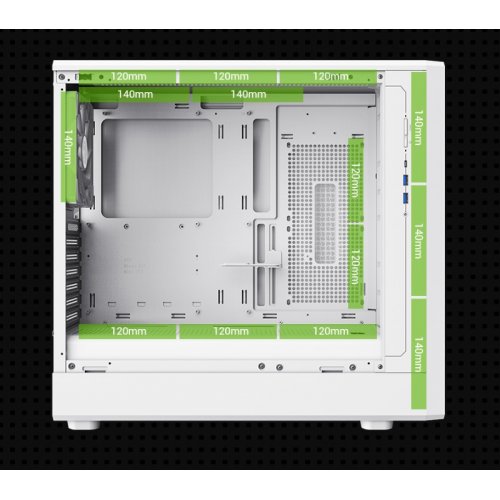 Корпус GAMEMAX Claw 460 Tempered Glass без БП White купить в Украине: Киев, Днепр, Харьков, Одесса  | Проверка совместимости, низкая цена, отзывы, характеристики от TELEMART фото