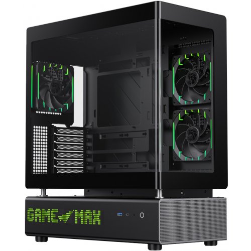 Корпус GAMEMAX N90 Tempered Glass без БП Black купить в Украине: Киев, Днепр, Харьков, Одесса  | Проверка совместимости, низкая цена, отзывы, характеристики от TELEMART фото