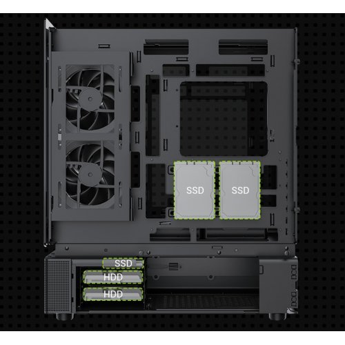 Корпус GAMEMAX N90 Tempered Glass без БП Black купить в Украине: Киев, Днепр, Харьков, Одесса  | Проверка совместимости, низкая цена, отзывы, характеристики от TELEMART фото