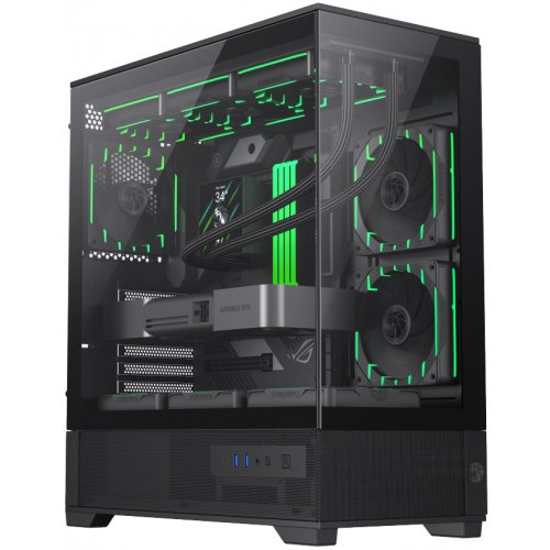 Корпус GAMEMAX Vista 2 A Tempered Glass без БП Black купить в Украине: Киев, Днепр, Харьков, Одесса  | Проверка совместимости, низкая цена, отзывы, характеристики от TELEMART фото