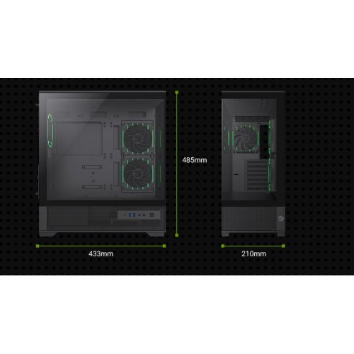 Корпус GAMEMAX Vista 2 A Tempered Glass без БП Black купить в Украине: Киев, Днепр, Харьков, Одесса  | Проверка совместимости, низкая цена, отзывы, характеристики от TELEMART фото