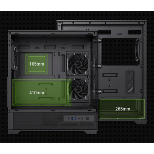 Корпус GAMEMAX Vista 2 A Tempered Glass без БП Black купить в Украине: Киев, Днепр, Харьков, Одесса  | Проверка совместимости, низкая цена, отзывы, характеристики от TELEMART фото