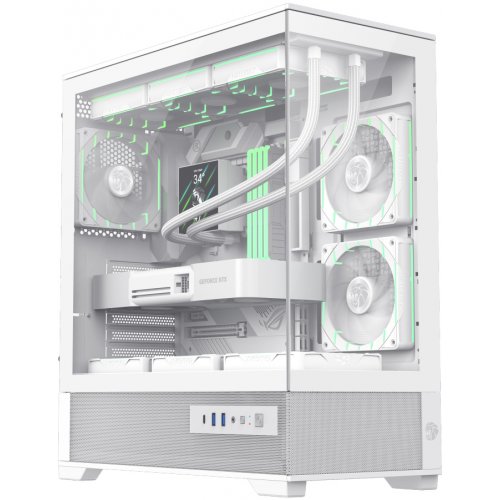 Корпус GAMEMAX Vista 2 A Tempered Glass без БП White купить в Украине: Киев, Днепр, Харьков, Одесса  | Проверка совместимости, низкая цена, отзывы, характеристики от TELEMART фото