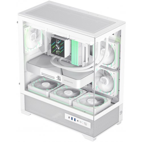 Корпус GAMEMAX Vista 2 A Tempered Glass без БП White купить в Украине: Киев, Днепр, Харьков, Одесса  | Проверка совместимости, низкая цена, отзывы, характеристики от TELEMART фото