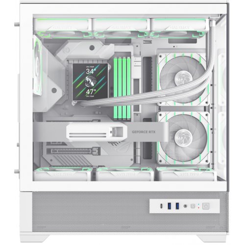 Корпус GAMEMAX Vista 2 A Tempered Glass без БП White купить в Украине: Киев, Днепр, Харьков, Одесса  | Проверка совместимости, низкая цена, отзывы, характеристики от TELEMART фото