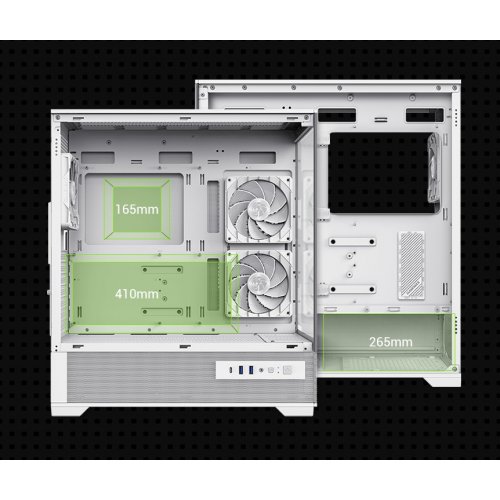 Корпус GAMEMAX Vista 2 A Tempered Glass без БП White купить в Украине: Киев, Днепр, Харьков, Одесса  | Проверка совместимости, низкая цена, отзывы, характеристики от TELEMART фото