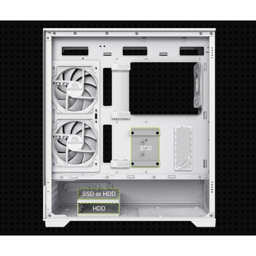 Корпус GAMEMAX Vista 2 A Tempered Glass без БП White купить в Украине: Киев, Днепр, Харьков, Одесса  | Проверка совместимости, низкая цена, отзывы, характеристики от TELEMART фото