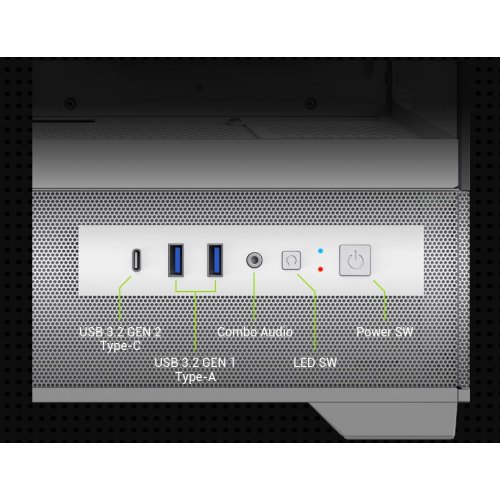 Корпус GAMEMAX Vista 2 A Tempered Glass без БП White купить в Украине: Киев, Днепр, Харьков, Одесса  | Проверка совместимости, низкая цена, отзывы, характеристики от TELEMART фото