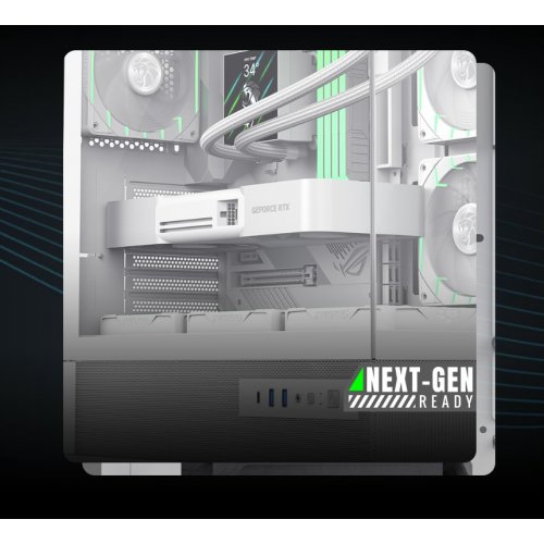 Корпус GAMEMAX Vista 2 A Tempered Glass без БП White купить в Украине: Киев, Днепр, Харьков, Одесса  | Проверка совместимости, низкая цена, отзывы, характеристики от TELEMART фото