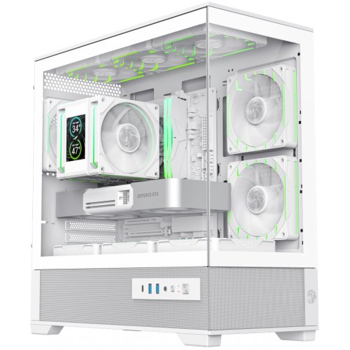 Корпус GAMEMAX Vista 2 M Tempered Glass без БП White купить в Украине: Киев, Днепр, Харьков, Одесса  | Проверка совместимости, низкая цена, отзывы, характеристики от TELEMART фото