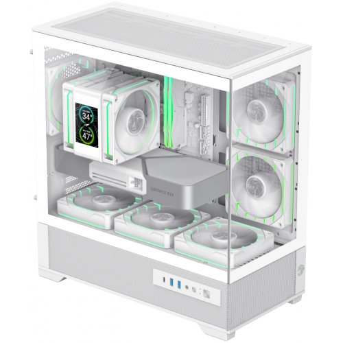 Корпус GAMEMAX Vista 2 M Tempered Glass без БП White купить в Украине: Киев, Днепр, Харьков, Одесса  | Проверка совместимости, низкая цена, отзывы, характеристики от TELEMART фото