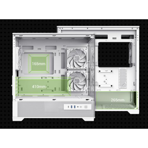 Корпус GAMEMAX Vista 2 M Tempered Glass без БП White купить в Украине: Киев, Днепр, Харьков, Одесса  | Проверка совместимости, низкая цена, отзывы, характеристики от TELEMART фото