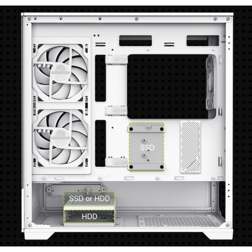 Корпус GAMEMAX Vista 2 M Tempered Glass без БП White купить в Украине: Киев, Днепр, Харьков, Одесса  | Проверка совместимости, низкая цена, отзывы, характеристики от TELEMART фото