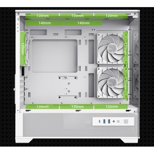 Корпус GAMEMAX Vista 2 M Tempered Glass без БП White купить в Украине: Киев, Днепр, Харьков, Одесса  | Проверка совместимости, низкая цена, отзывы, характеристики от TELEMART фото