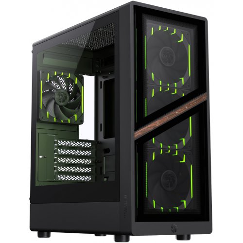 Корпус GAMEMAX Aeris 330 G Tempered Glass без БП Black купить в Украине: Киев, Днепр, Харьков, Одесса  | Проверка совместимости, низкая цена, отзывы, характеристики от TELEMART фото