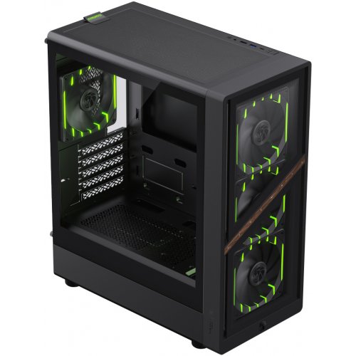 Корпус GAMEMAX Aeris 330 G Tempered Glass без БП Black купить в Украине: Киев, Днепр, Харьков, Одесса  | Проверка совместимости, низкая цена, отзывы, характеристики от TELEMART фото