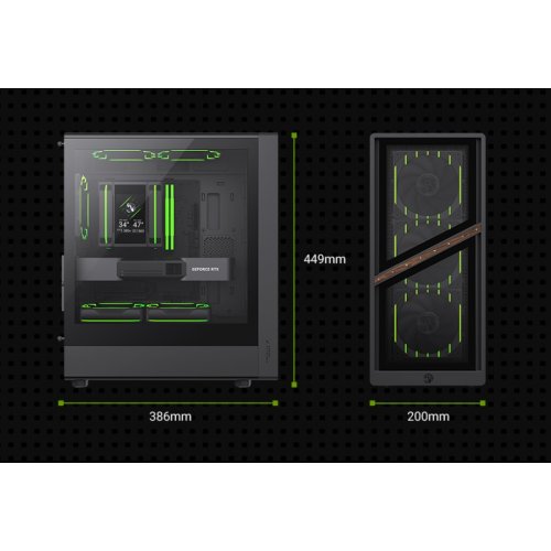 Корпус GAMEMAX Aeris 330 G Tempered Glass без БП Black купить в Украине: Киев, Днепр, Харьков, Одесса  | Проверка совместимости, низкая цена, отзывы, характеристики от TELEMART фото