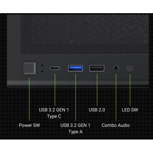 Корпус GAMEMAX Aeris 330 G Tempered Glass без БП Black купить в Украине: Киев, Днепр, Харьков, Одесса  | Проверка совместимости, низкая цена, отзывы, характеристики от TELEMART фото