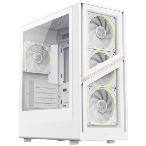 Корпус GAMEMAX Aeris 330 G Tempered Glass без БП White купить в Украине: Киев, Днепр, Харьков, Одесса  | Проверка совместимости, низкая цена, отзывы, характеристики от TELEMART фото