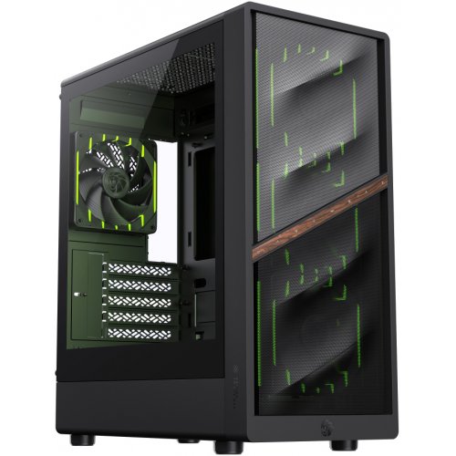 Корпус GAMEMAX Aeris 330 M Tempered Glass без БЖ Black купити в Україні: Київ, Львів, Хмельницький, Тернопіль, Івано-Франківськ | Перевірка сумісності, низька ціна, відгуки, характеристики від TELEMART фото