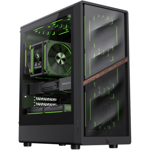 Корпус GAMEMAX Aeris 330 M Tempered Glass без БЖ Black купити в Україні: Київ, Львів, Хмельницький, Тернопіль, Івано-Франківськ | Перевірка сумісності, низька ціна, відгуки, характеристики від TELEMART фото