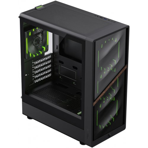 Корпус GAMEMAX Aeris 330 M Tempered Glass без БЖ Black купити в Україні: Київ, Львів, Хмельницький, Тернопіль, Івано-Франківськ | Перевірка сумісності, низька ціна, відгуки, характеристики від TELEMART фото