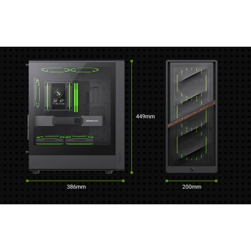 Корпус GAMEMAX Aeris 330 M Tempered Glass без БЖ Black купити в Україні: Київ, Львів, Хмельницький, Тернопіль, Івано-Франківськ | Перевірка сумісності, низька ціна, відгуки, характеристики від TELEMART фото