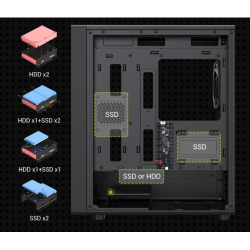 Корпус GAMEMAX Aeris 330 M Tempered Glass без БЖ Black купити в Україні: Київ, Львів, Хмельницький, Тернопіль, Івано-Франківськ | Перевірка сумісності, низька ціна, відгуки, характеристики від TELEMART фото