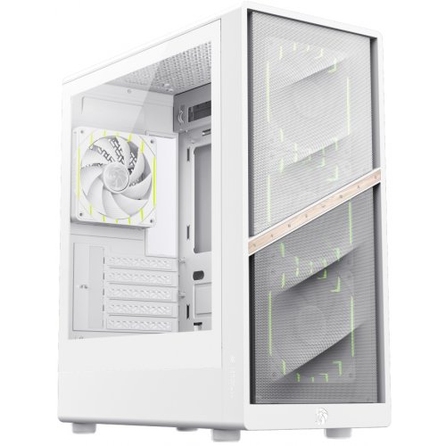 Корпус GAMEMAX Aeris 330 M Tempered Glass без БП White купить в Украине: Киев, Днепр, Харьков, Одесса  | Проверка совместимости, низкая цена, отзывы, характеристики от TELEMART фото