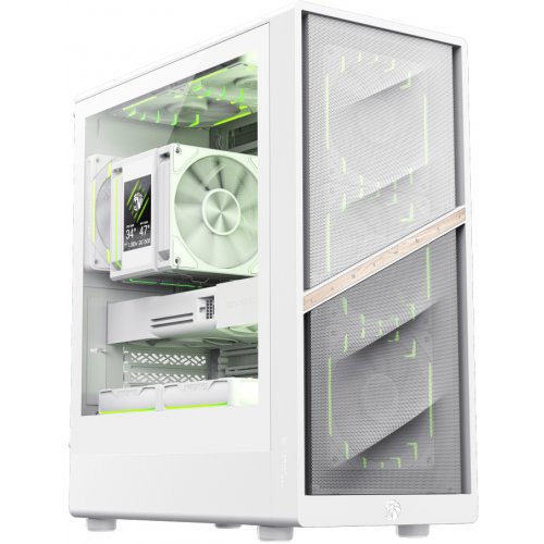 Корпус GAMEMAX Aeris 330 M Tempered Glass без БП White купить в Украине: Киев, Днепр, Харьков, Одесса  | Проверка совместимости, низкая цена, отзывы, характеристики от TELEMART фото