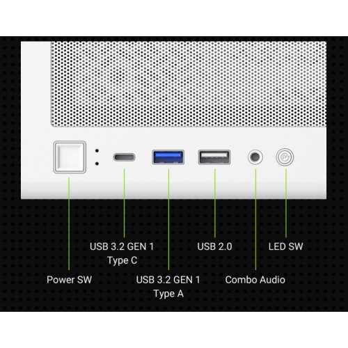 Корпус GAMEMAX Aeris 330 M Tempered Glass без БП White купить в Украине: Киев, Днепр, Харьков, Одесса  | Проверка совместимости, низкая цена, отзывы, характеристики от TELEMART фото