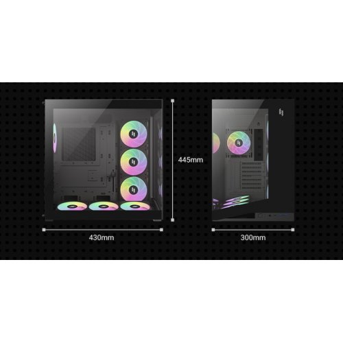 Корпус GAMEMAX NEX C56 Tempered Glass без БП Black купить в Украине: Киев, Днепр, Харьков, Одесса  | Проверка совместимости, низкая цена, отзывы, характеристики от TELEMART фото