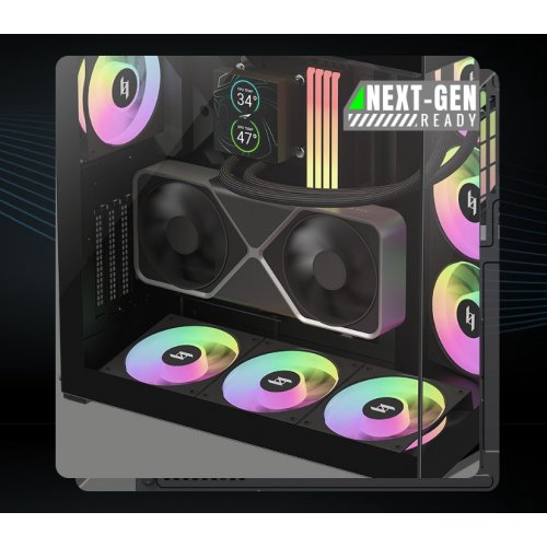 Корпус GAMEMAX NEX C56 Tempered Glass без БП Black купить в Украине: Киев, Днепр, Харьков, Одесса  | Проверка совместимости, низкая цена, отзывы, характеристики от TELEMART фото