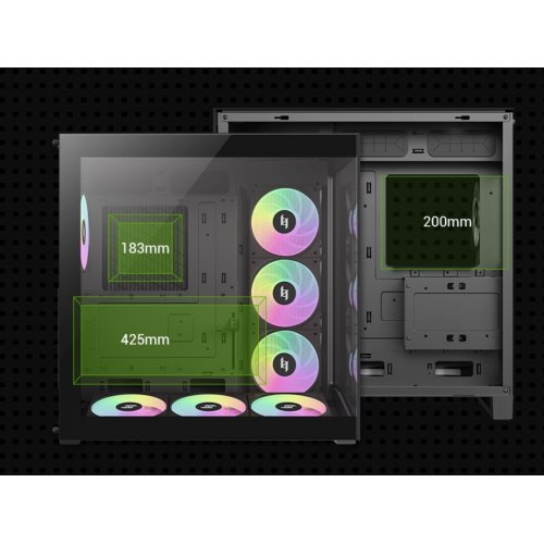 Корпус GAMEMAX NEX C56 Tempered Glass без БП Black купить в Украине: Киев, Днепр, Харьков, Одесса  | Проверка совместимости, низкая цена, отзывы, характеристики от TELEMART фото