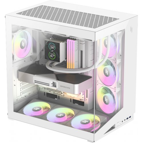 Корпус GAMEMAX NEX C56 Tempered Glass без БП White купить в Украине: Киев, Днепр, Харьков, Одесса  | Проверка совместимости, низкая цена, отзывы, характеристики от TELEMART фото