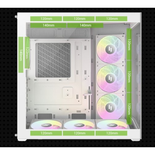 Корпус GAMEMAX NEX C56 Tempered Glass без БП White купить в Украине: Киев, Днепр, Харьков, Одесса  | Проверка совместимости, низкая цена, отзывы, характеристики от TELEMART фото